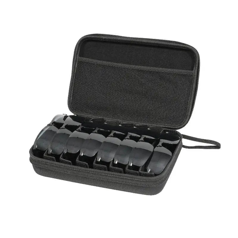 4–8 Grid Eyeglasses & Sunglasses Travel Organizer Case | Black