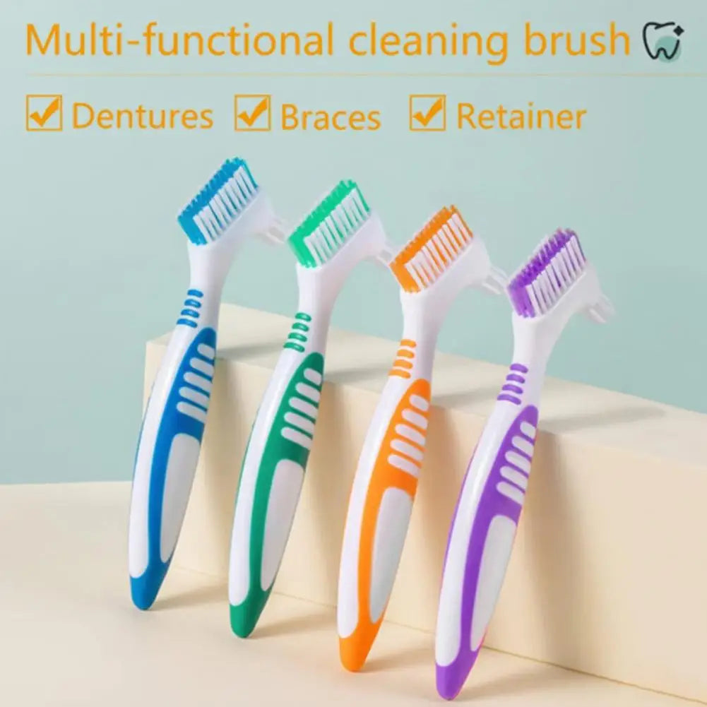 Double-Sided Denture & Retainer Cleaning Brush | Soft Bristles Denture Cleaning Brush Oasis Select