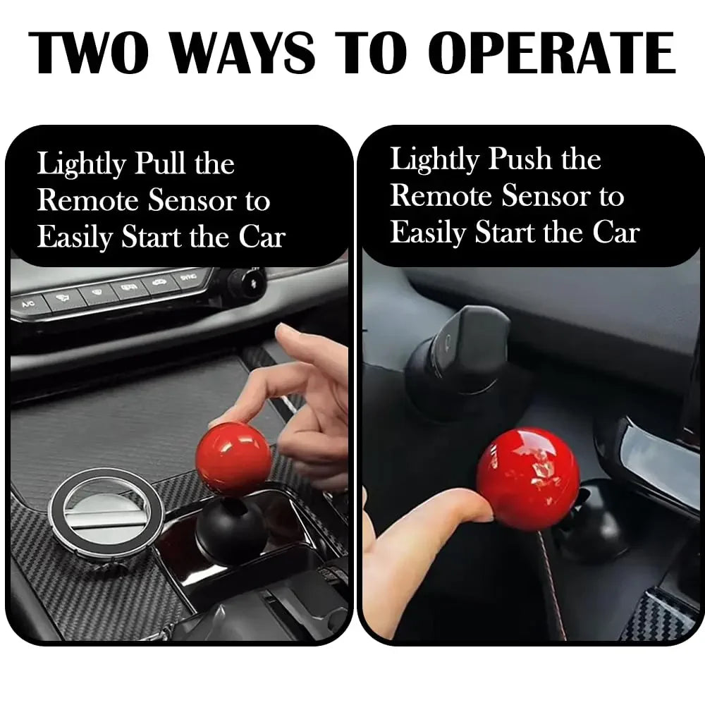 Metal Car Push to Start Button Cover Rocker Car Engine Start Stop Button Joystick for Decorative Accessories Oasis Select