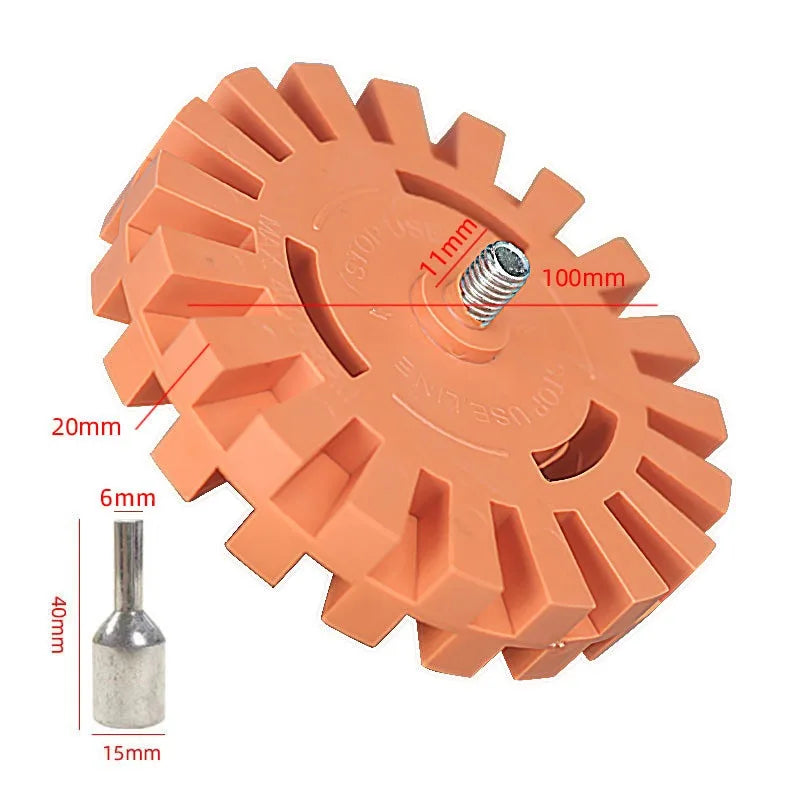 Car Decal Remover Eraser Wheel Rubber Disc For Electric Drill Rotary Car Surface Sticker Removal Tool Rubber Polishing Wheel20mm Oasis Select