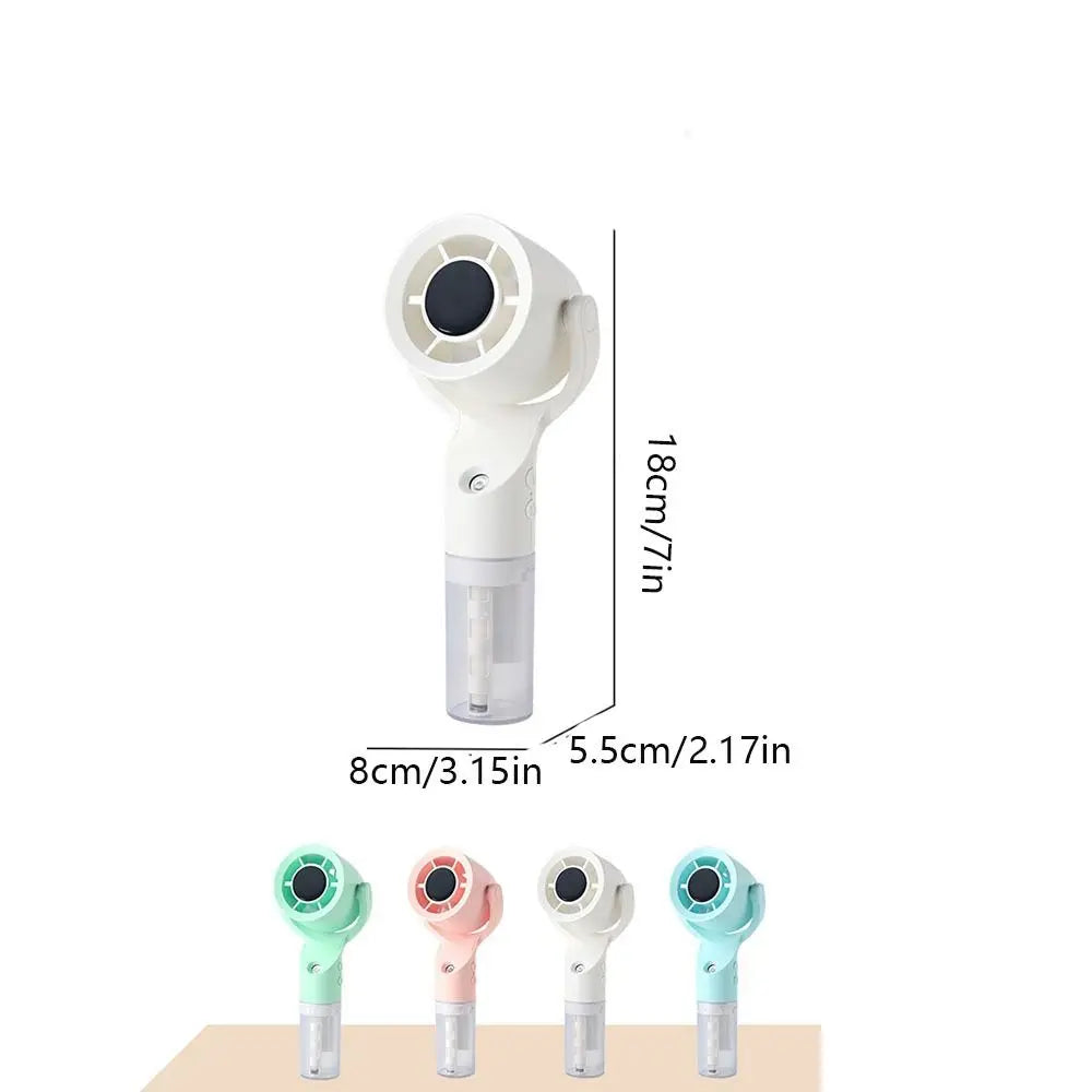 Portable Water Mist Fan Mini Handheld Fan USB Charging 4 Speeds Hanging Neck Spray Fans Portable Personal Hand Held Small Fan Oasis Select