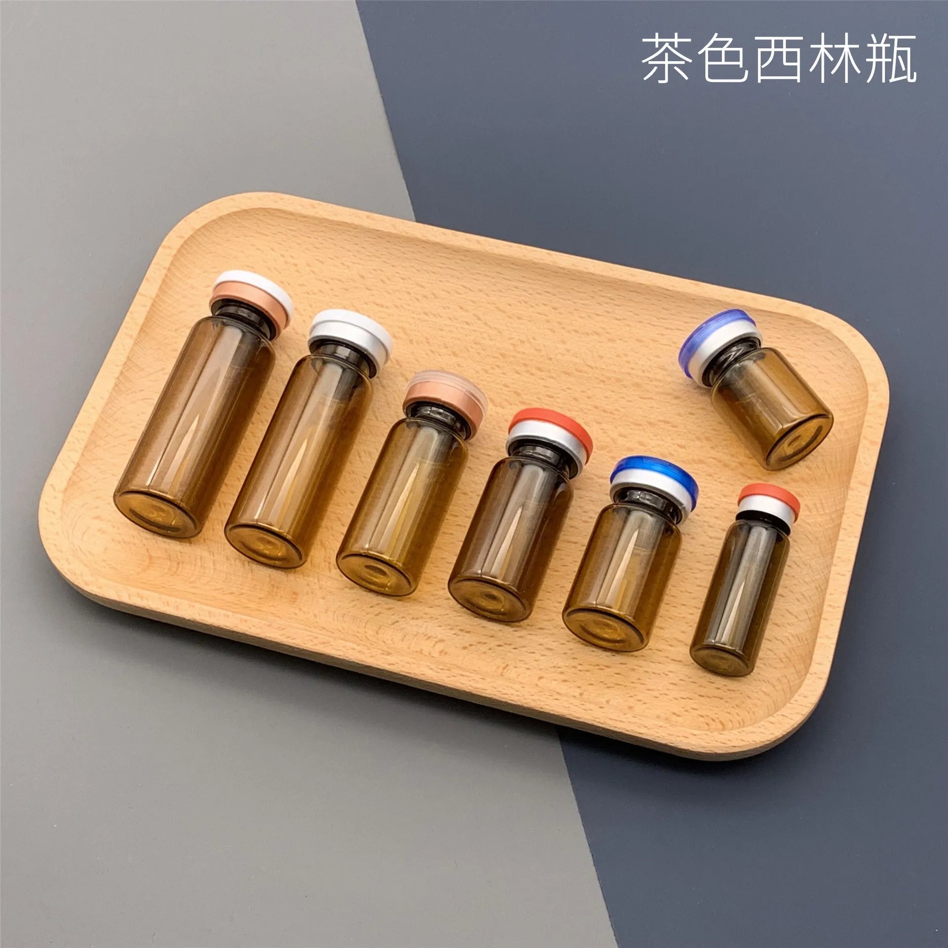 10-Pack Glass Vials 2ml–30ml | Cosmetic Serum & Powder Bottles Glass Cosmetic Vials Oasis Select Brown 6ml