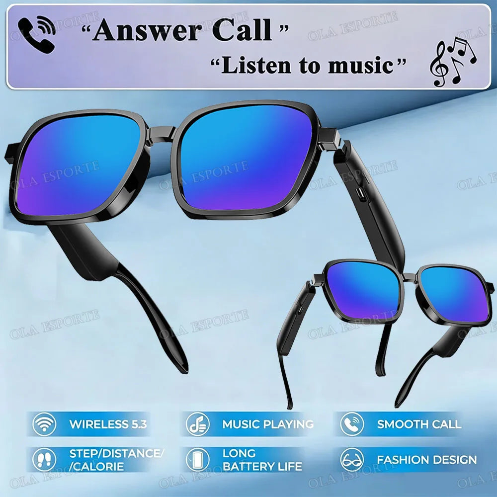 Bluetooth Smart Glasses UV Sport Sunglasses Wireless Headset