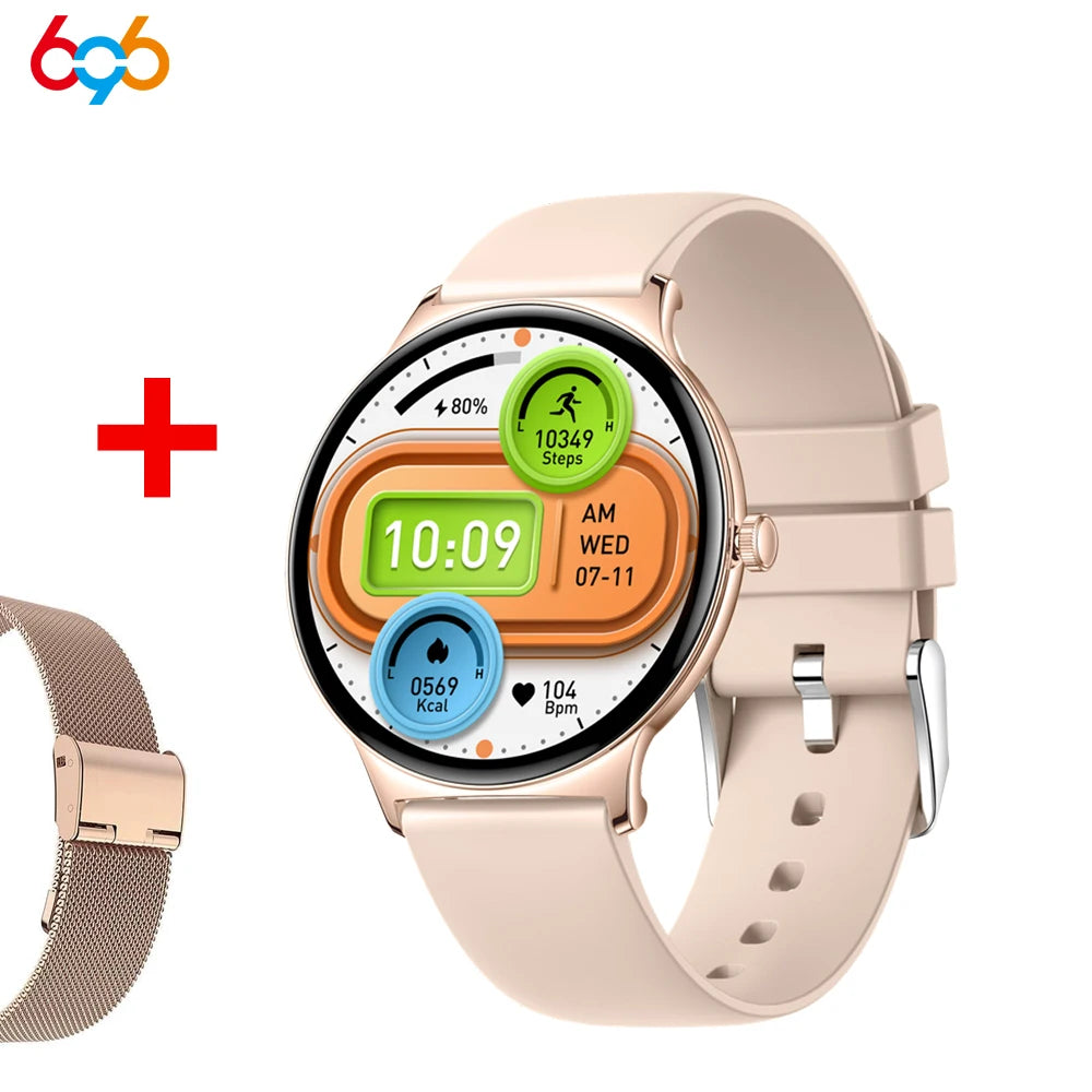 Fashion Waterproof Smart Watch Men Women Ultrathin AMOLED Screen Smartwatch Health Heart Rate Sports Fitness Blue Tooth Call Oasis Select RGPIS A RGM