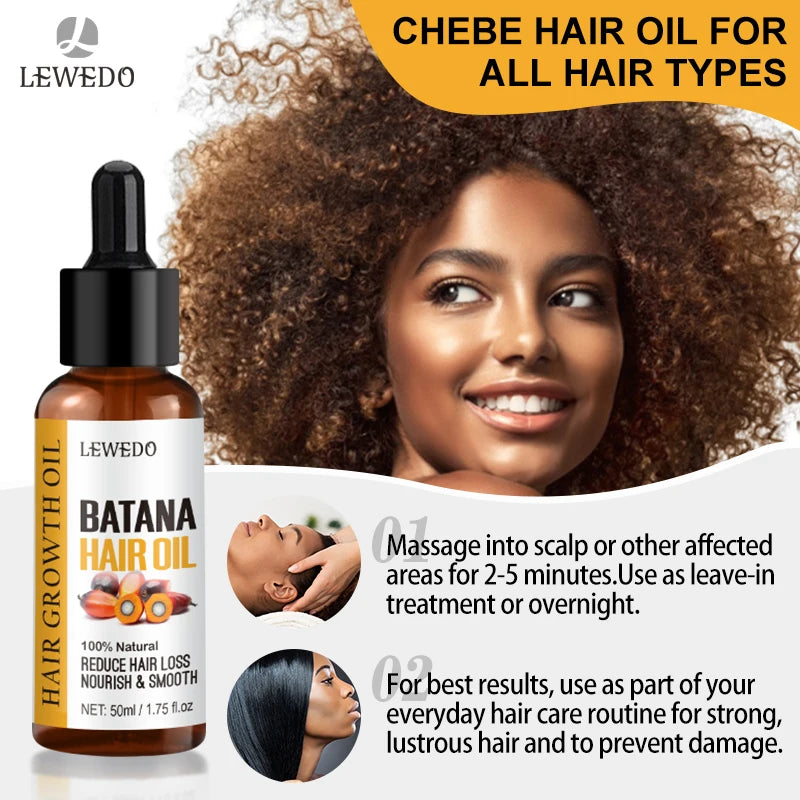 Lewedo Naturals Batana Oil Fast Hair Growth for Men Women Pure Batana Oil Nourish Shiny Hair Healthy Hair Care Anti Hair Loss Oasis Select