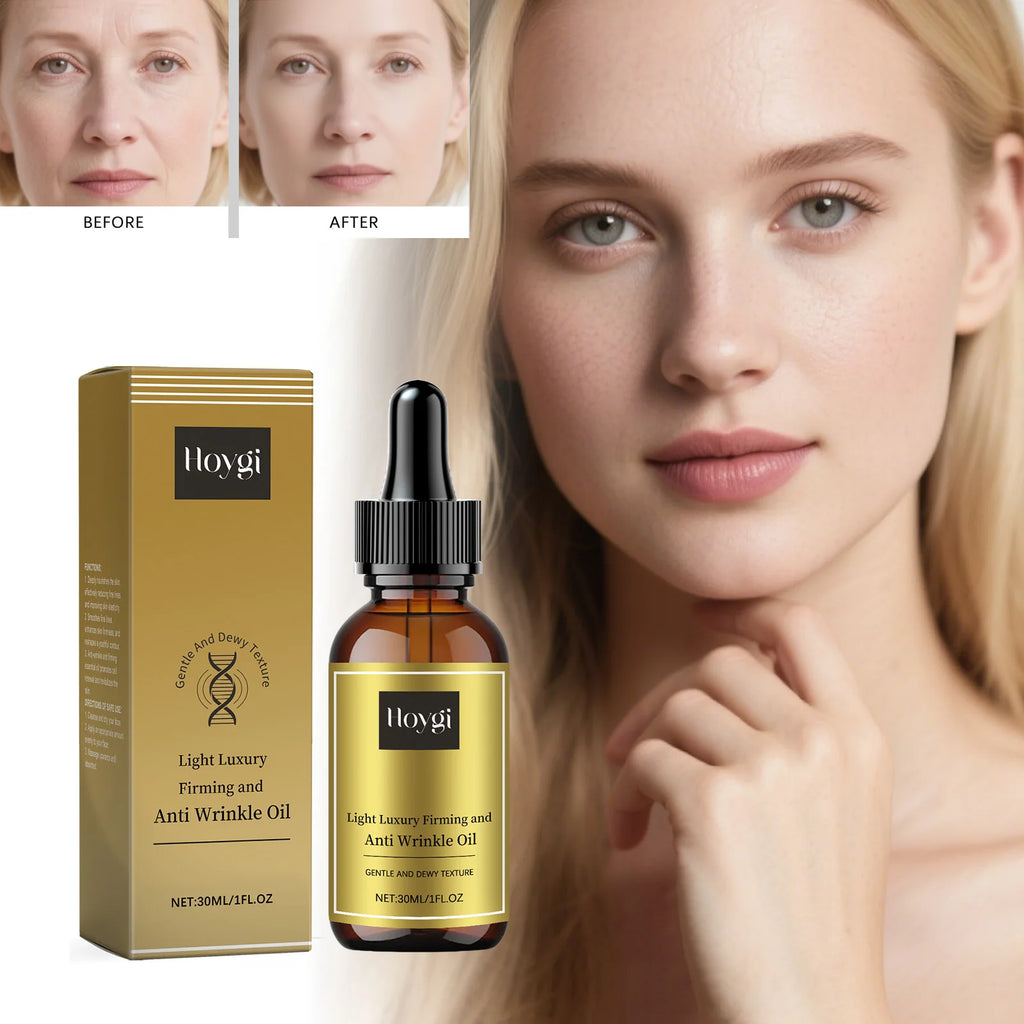 Firming Facial Care Oil Lifting Anti Wrinkle Lightens Lines Tightens Skin Nourishing Smoothing Soften Brightening Face Serum Oasis Select