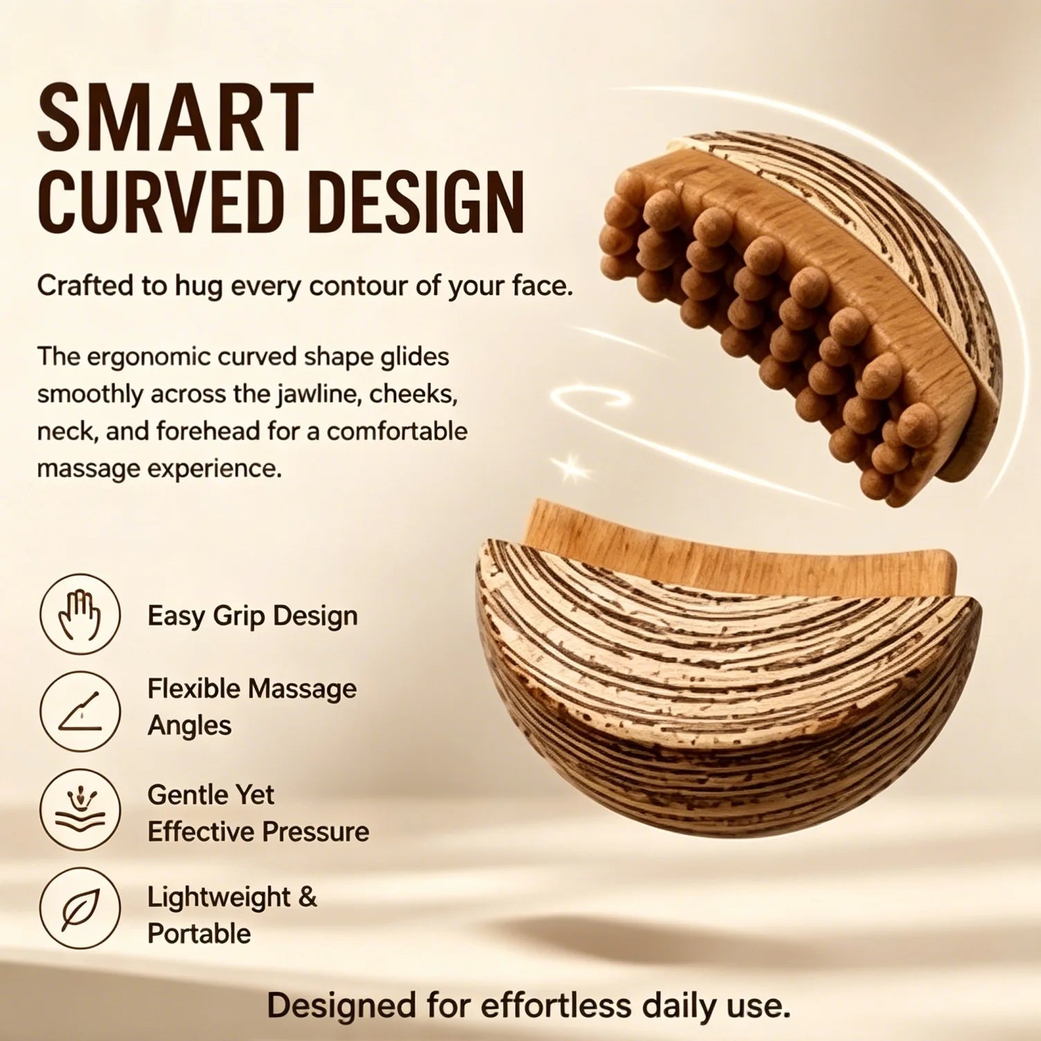 Lymphatic Face Brush – Gua Sha Massager & Chin Sculpting Tool Facial Massage Tool Oasis Select