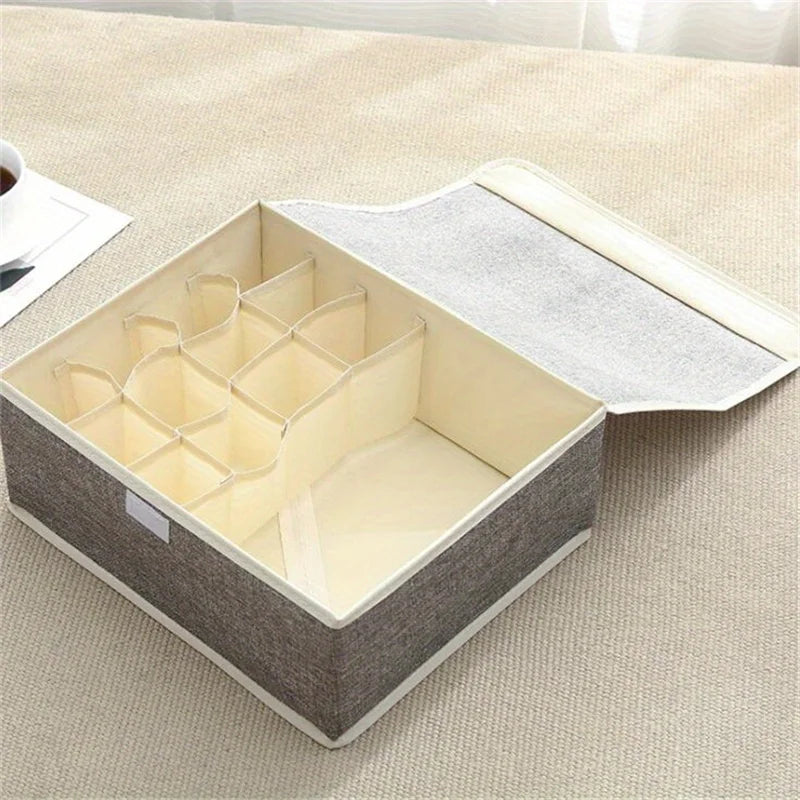 1PCS Folding Clothes Organizer , Large Capacity Quilt Organizer Multifunctional Bra Organizer Lingerie Oxford Cloth Divider Oasis Select