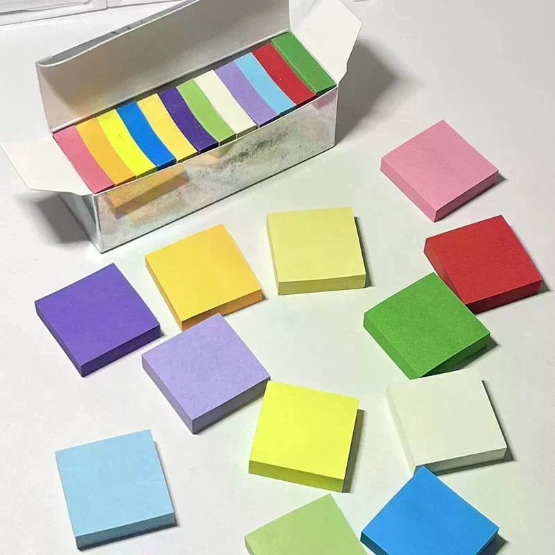 11pcs/Set Fluorescent Color Sticky Notes Posted It Note Pads Planner Stickers Notepad Memo Pad For School Office Supplies Oasis Select