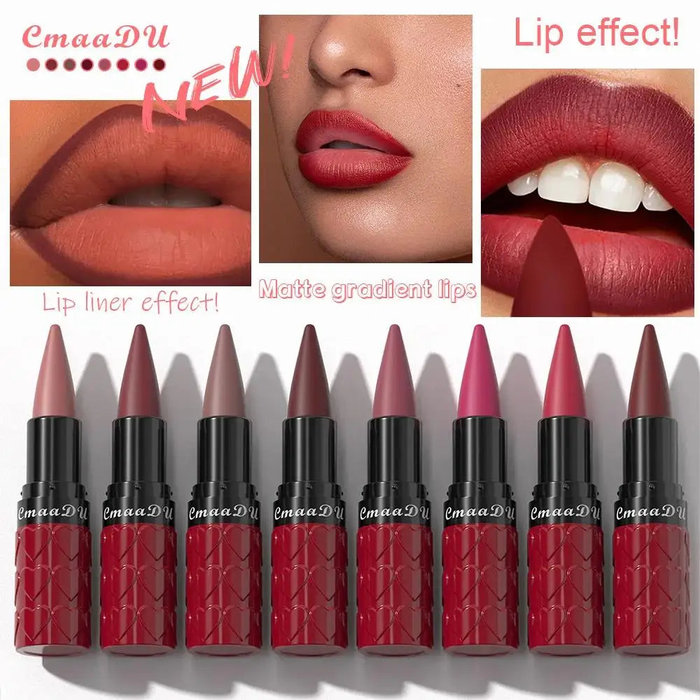 CmaaDU Velvet Matte Lipstick Pencil – Waterproof Lip Liner