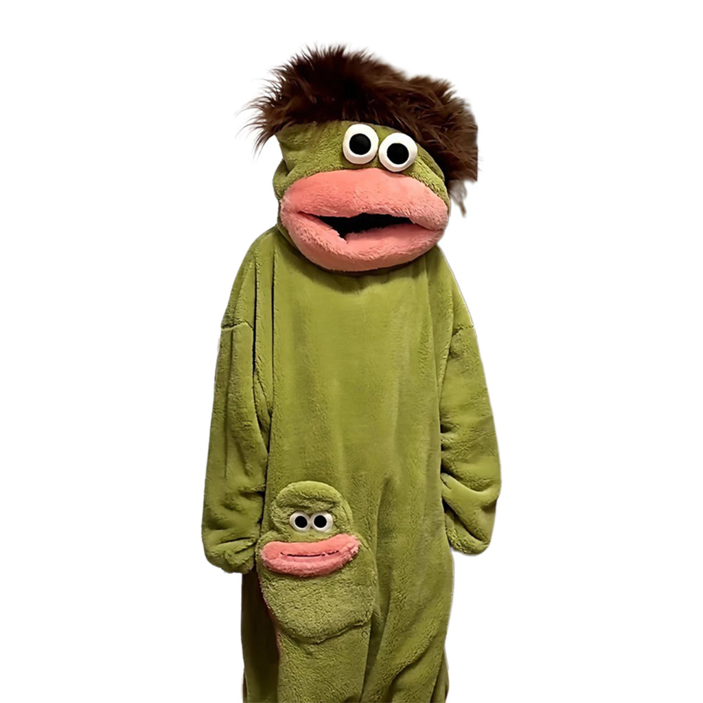 Monster Onesie Pajamas – Warm Coral Fleece Loungewear