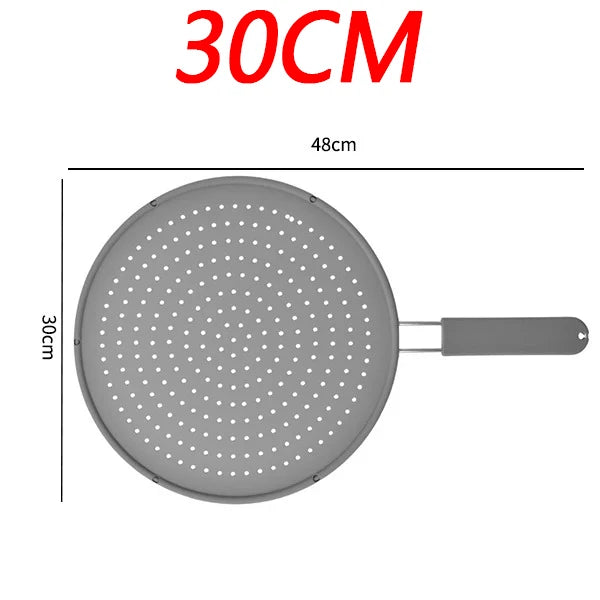 Silicone Splatter Screen with Handle – Oil Splash Guard Lid Splatter Screen Oasis Select 30CM