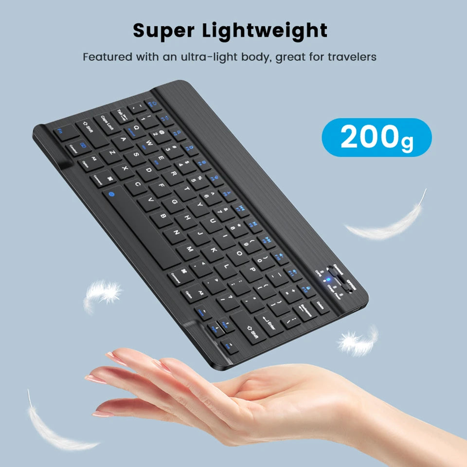 Mini Bluetooth Keyboard & Mouse – Spanish French Russian Korean
