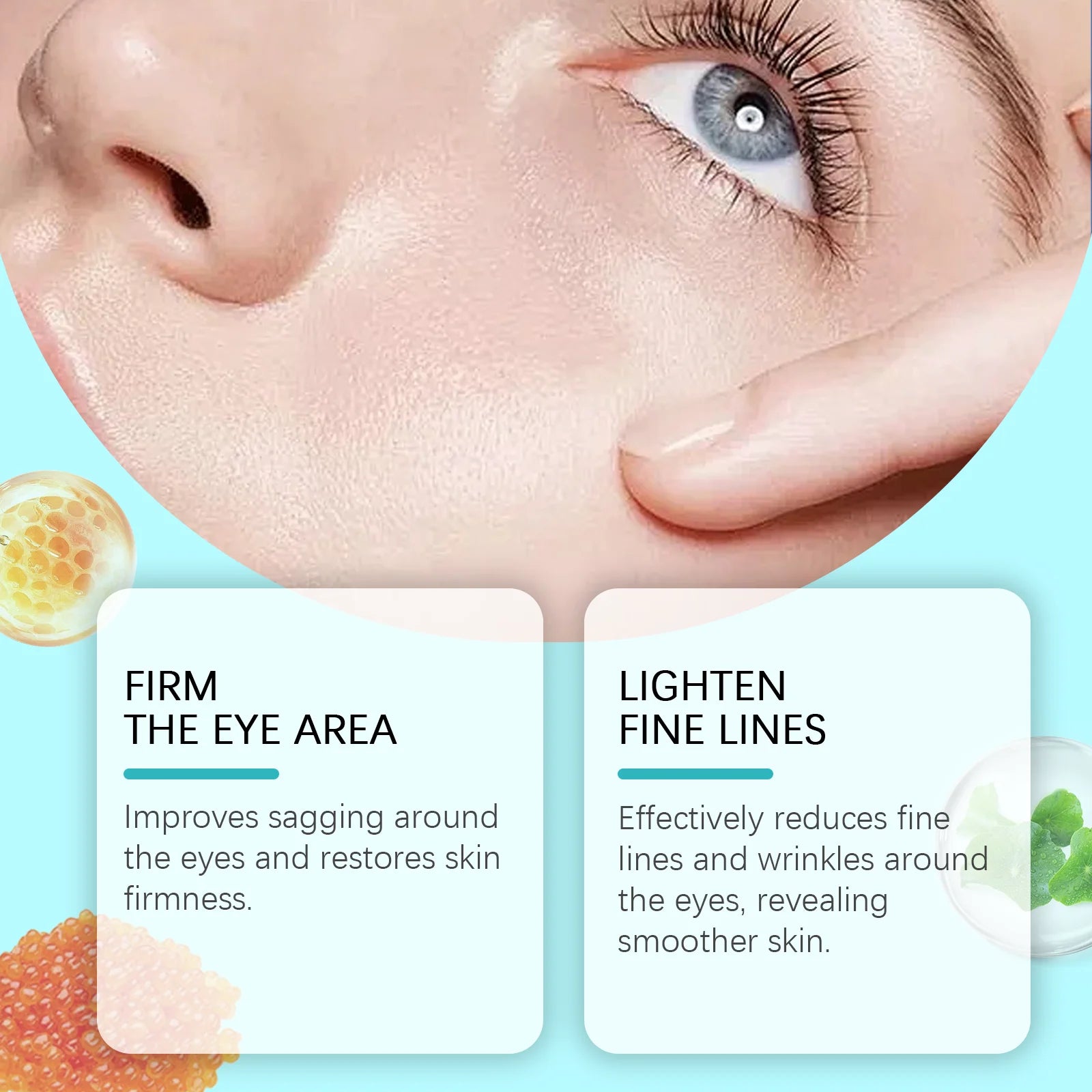 Caviar B-Complex Eye Essence Remove Dark Clrcles Anti Puffiness Smoothing Fine Lines Moisturize Skin Around the Eye Serum Oasis Select