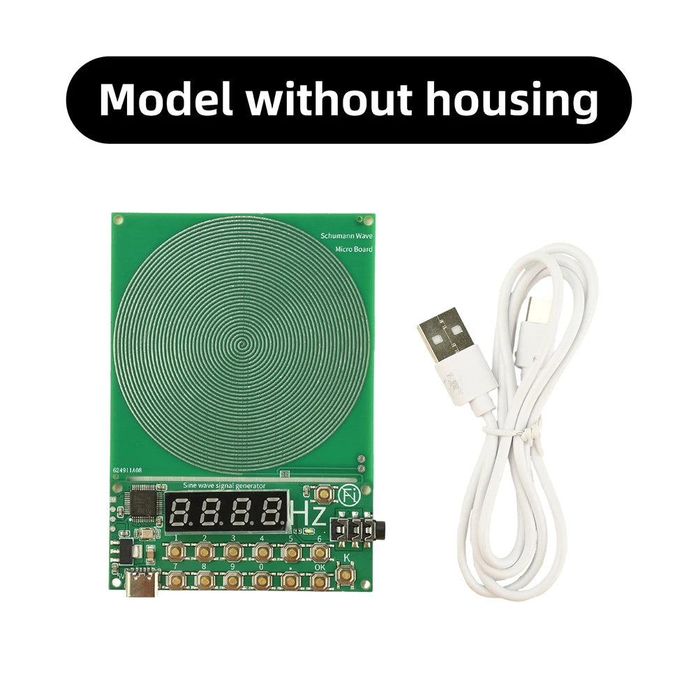 DC 5V 0.01Hz~100000Hz Adjustable Frequency 7.83HZ Schumann Wave Generator Sine Wave Signal Generator Micro Type C Interface Oasis Select Without shell