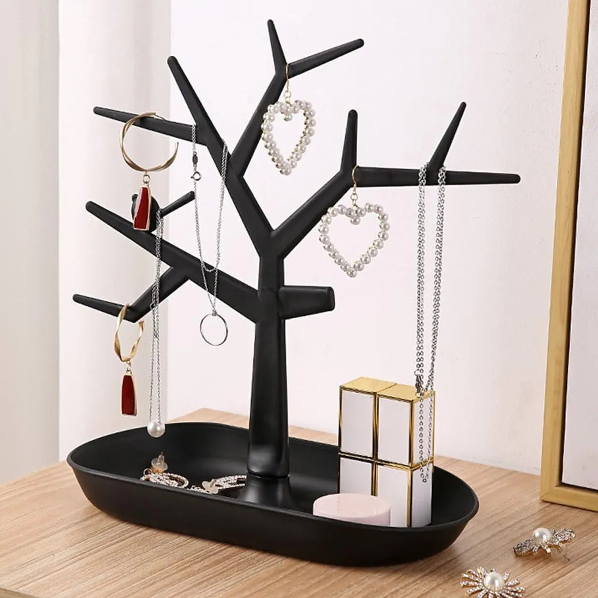 Creative Tree Shaped Jewelry Display Rack, Desktop Key Holder, Earrings, Rings, Watches, Multifunctional Storage Hanging Rack Oasis Select