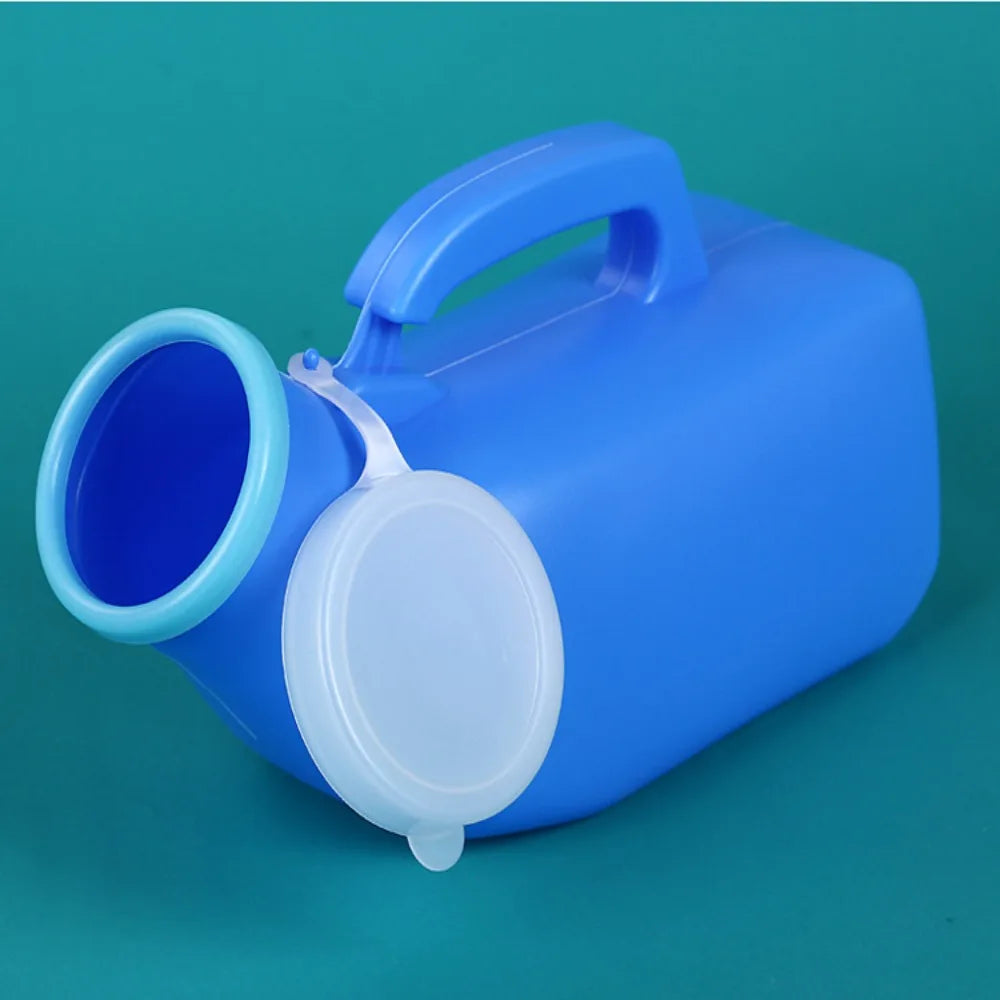 Portable Night Toilet Large Capacity Urinal Urinal Storage 1200ml Pe Handle Urinary Bottle The Elderly Oasis Select