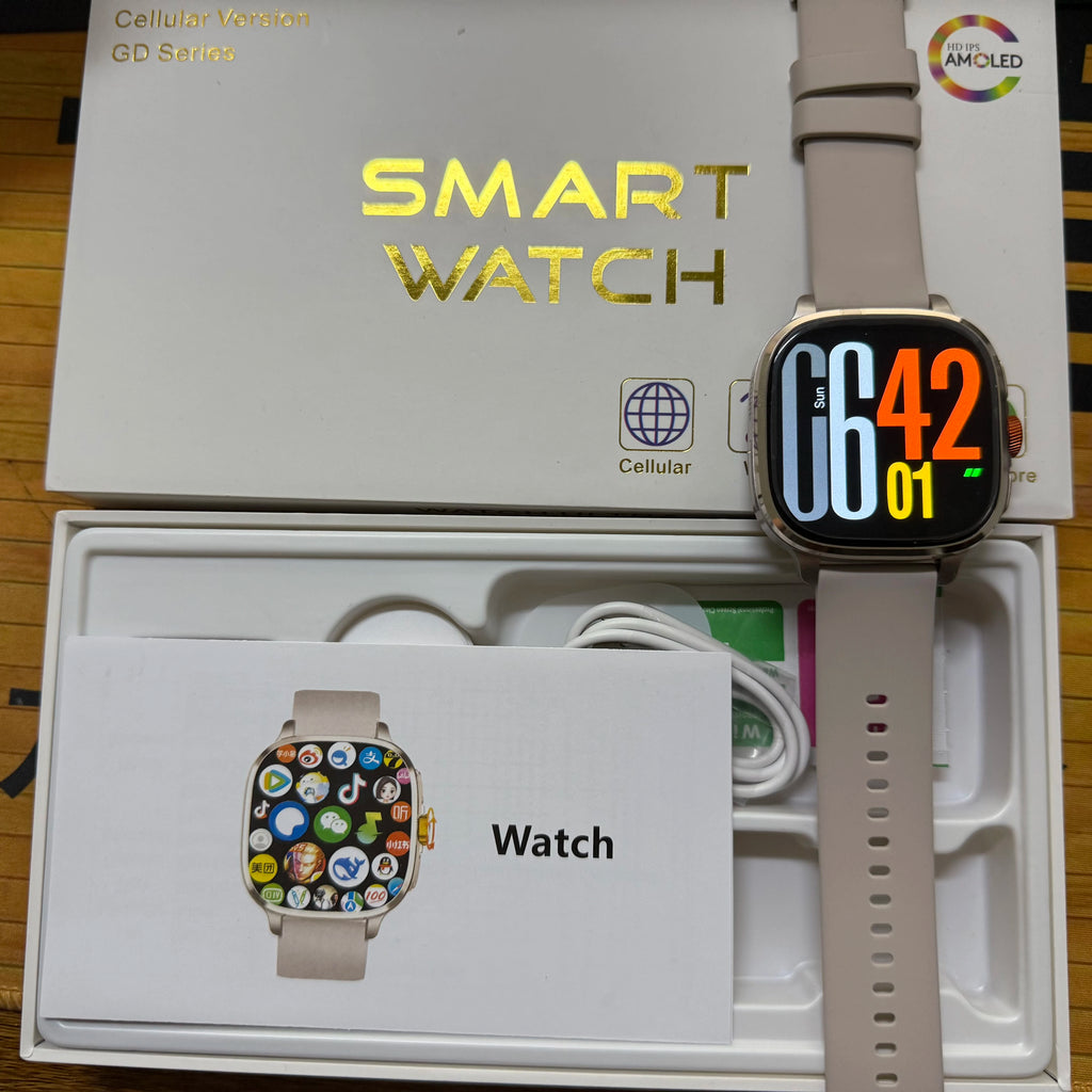 New Android 13.0 Cellular Version Smart Watch 5G LTE Smartwatch With 2.4inch Amoled Screen Sim Card Slot Google Play Store GPS Oasis Select