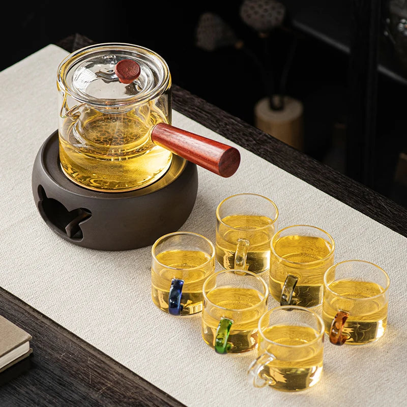 Terracotta Multi-functional Candle Tea Boiling Base Warm Tea Baking Tea Furnace Heating Insulation Furnace Oasis Select