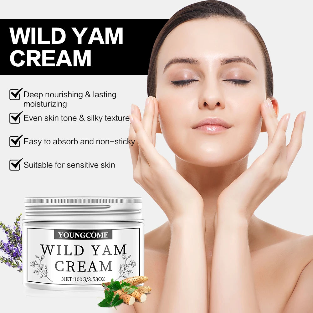 Wild Yam Cream Balance Hormonal Harmonised Hormone Yam Root Paste For Women Improve Skin Healthy Skin Care Product Oasis Select
