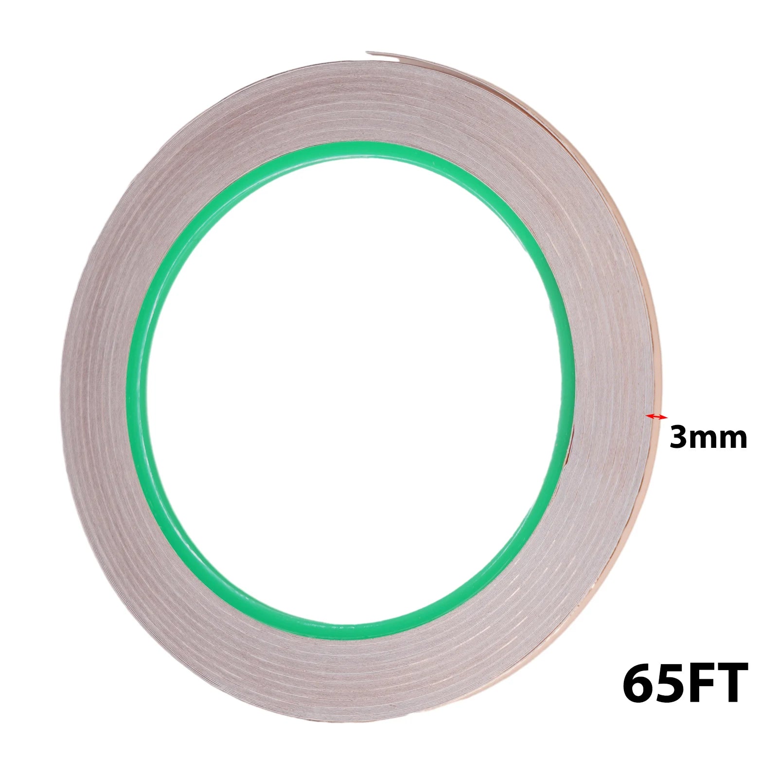 65FT Double Conductive Copper Foil Tape For EMI Shielding Conductive Tape Multipurpose Welding Electrical Repair Oasis Select 3mm