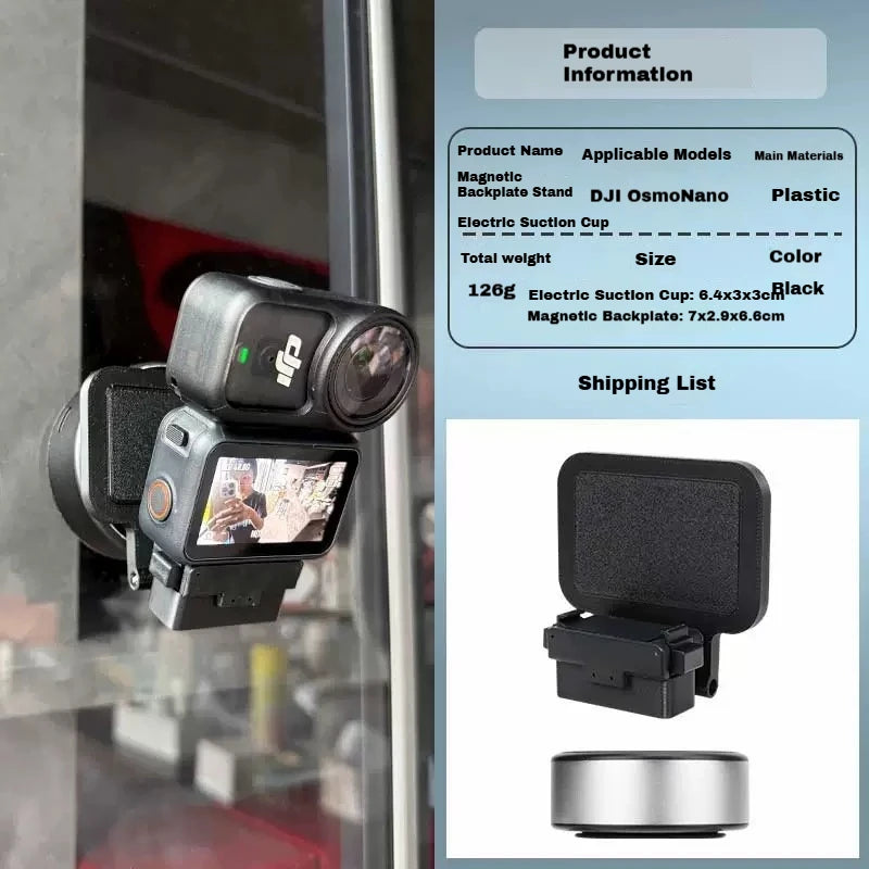 Foldable Magnetic Mount Adapter for DJI Osmo Nano | 180° Tilt
