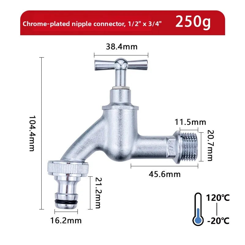 copper Slow Boiling Faucet, Male Thread Bronze Antique Brass with Handle, Faucet Petcock Tap Oasis Select DN15 B
