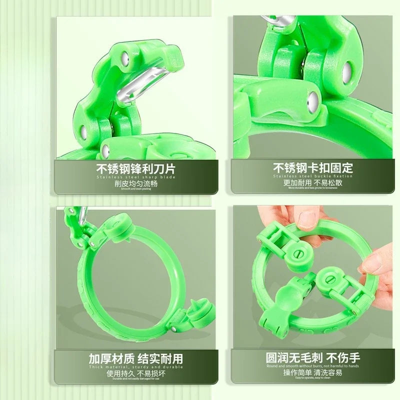 Handheld Rotary Apple Peeler Spiral Slicer for Fruit Vegetable Kitchen Gadget Gift Ideas Easy Use Corer Tool Oasis Select