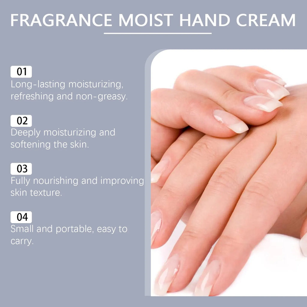 Moisturizing Fragrance Hand Cream Nourishing Anti-Freezing Anti-Cracking Softening Tender Skin Hand Lotion Quick Absorbing Oasis Select