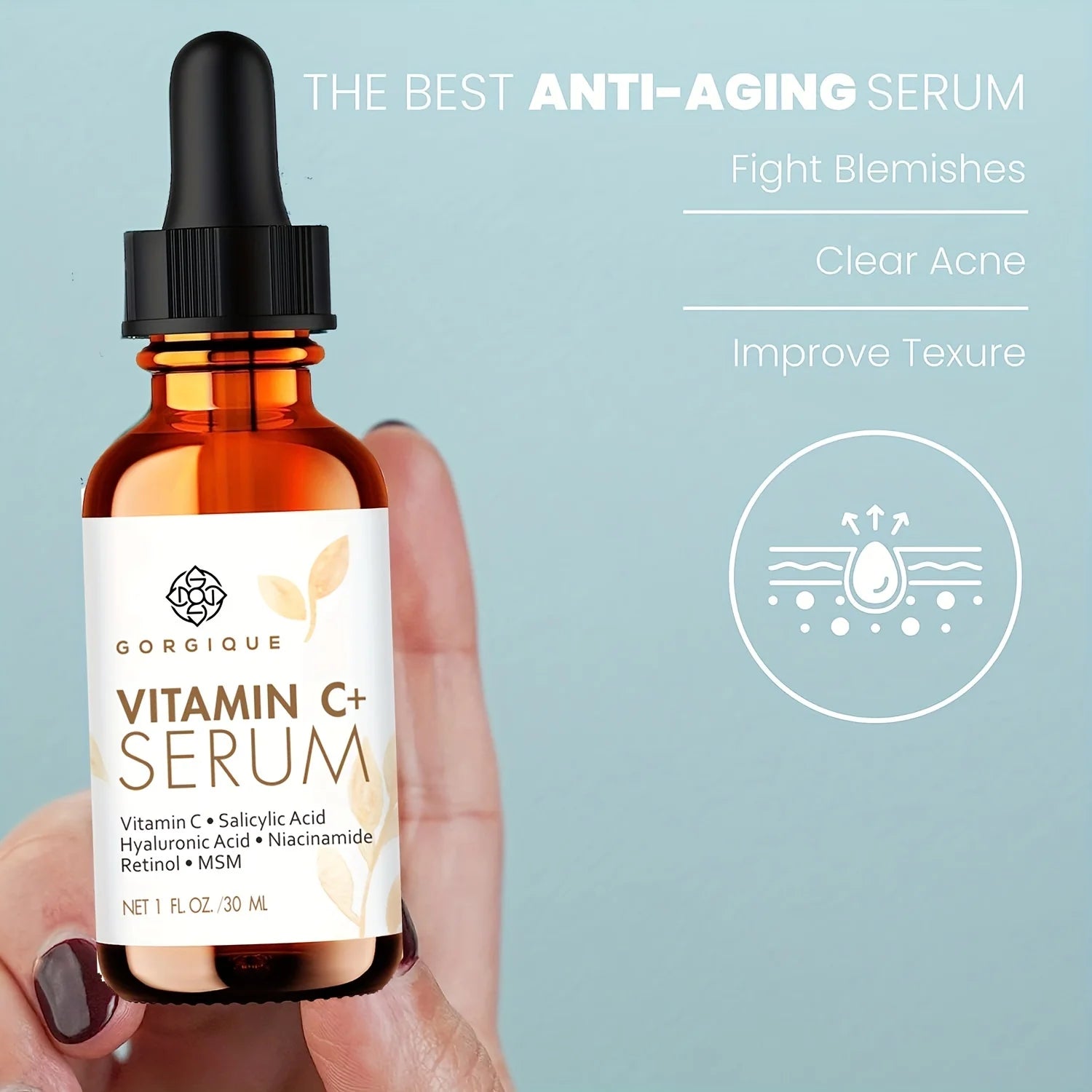 Vitamin C Serum Plus – Retinol, Hyaluronic Acid & Niacinamide Face Serum Oasis Select