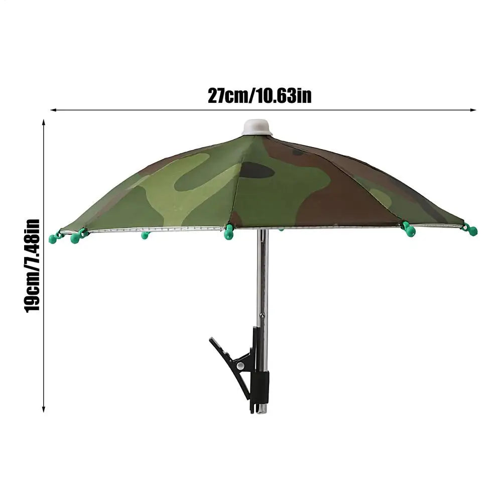 Phone Umbrella Mini Cell Phone Umbrella Holder with Clip for Sun Shade Cell Phone Umbrella Phone Clip Outdoor Anti-Glare Sunshad Oasis Select Camouflage