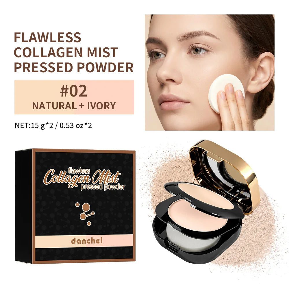 Collagen Contour Setting Powder – 2 Shades, Matte & Waterproof Contour Setting Powder Oasis Select 2BEIGE WARM