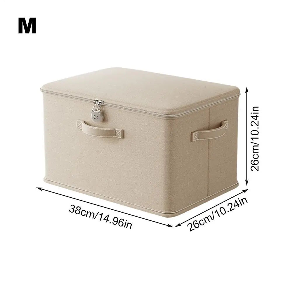 Lockable Storage Box Odor Proof Storage Container Stackable with Handle Locking Organizing Bin Washable Shelf Baskets for home Oasis Select M