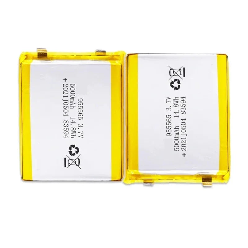 New 3.7V 5000mAh Lithium Polymer Batteries 955565 Rechargeable Battery For Power Bank Bluetooth Speakers Tablet DVD Accessories Oasis Select