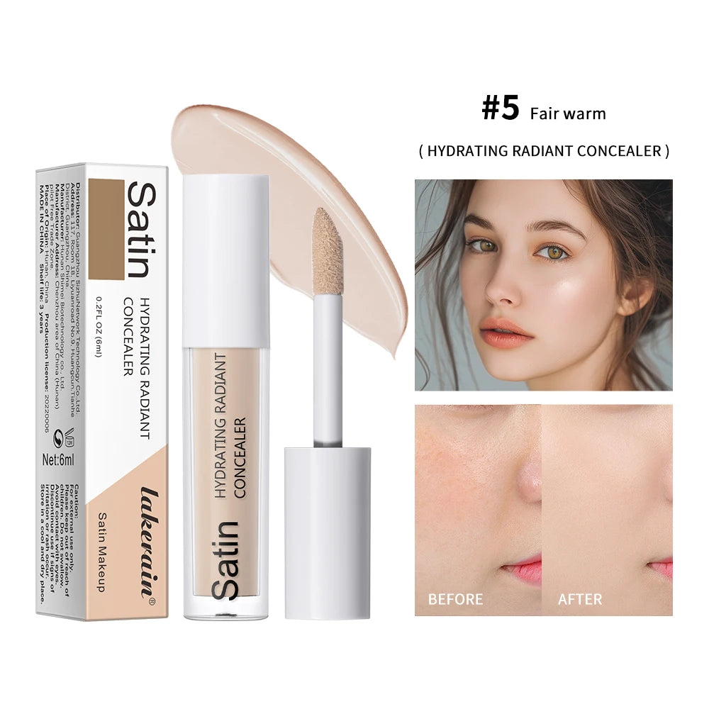 Lakerain Full Coverage Liquid Concealer – Waterproof, Oil Control