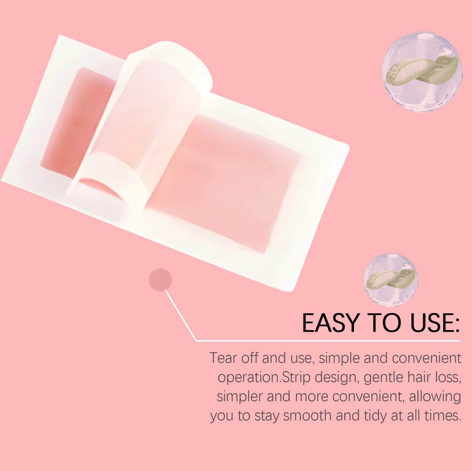 Scented Hair Removal Wax Strips With Aloe Rose Blueberry Citrus Quick Hair Removal Gentle Non Irritating Soothing Cold Wax Strip Oasis Select