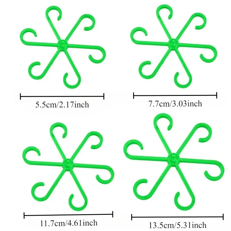 4pc Plant Fixing Clip Plant Climbing Support Frame Flower Stem Folding Frame Stem Finishing Period Gardening Tools and Equipment Oasis Select
