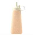 300ml Capacity Condiment Squeeze Bottle Leakproof Design Transparent Sauce Dispenser Clear Scale with Suction Cup Oasis Select Coffee
