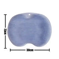 Body Shower Foot Scrubber Brush Wash The Body Cleanser Silicone Sponge Bath Massage Mat Back Brush Wall Mounted with Suction Cup Oasis Select blue pad