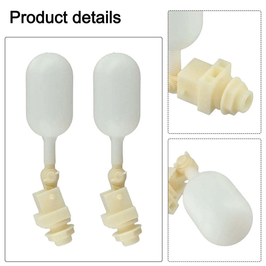 Small Float Valve 0.02- 1.0 MPA 18*5.2cm 2 Pcs 4 Points ABS+gasket+silicone Automatic Screw-on Hose Fitting Brand New Oasis Select