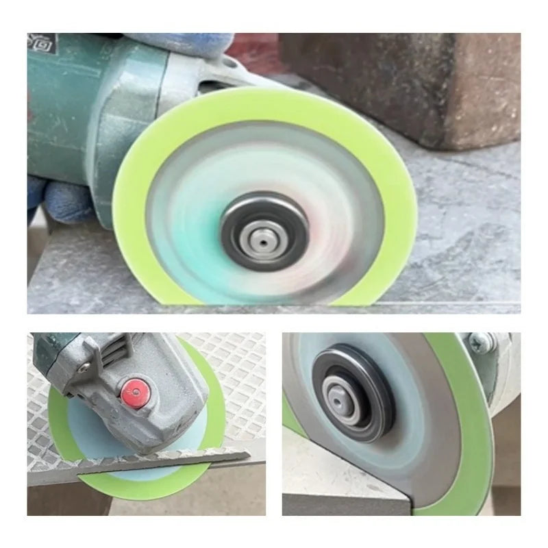 1Pcs 100 115 125mm Glass Cutting Disc Diamond Marble Saw Jade Crystal Wine Bottles Grinding Cutting Grinding Disc Tool Wholesale Oasis Select