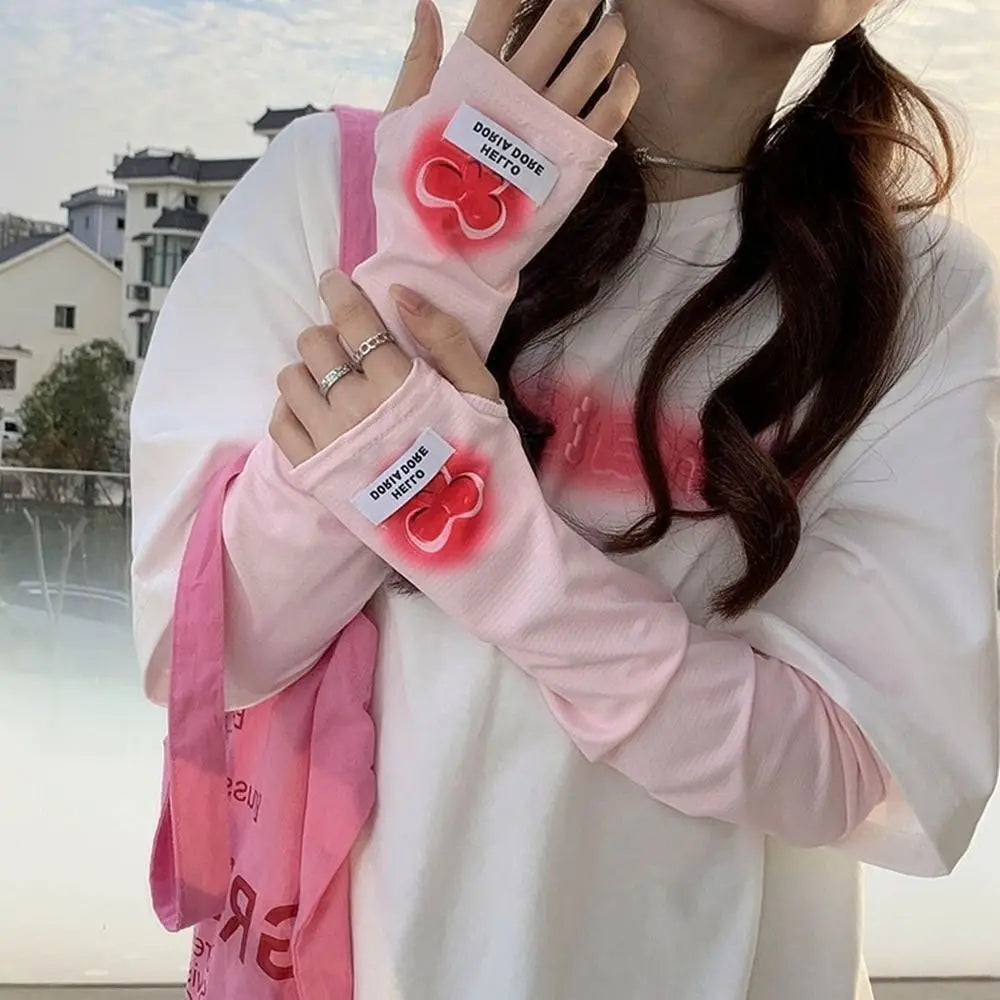 Sun Protection UV Protection Arm Sleeves Breathable Drive Ice Silk Arm Sleeves Anti-Uv Summer Ice Sleeve Armguards Outdoor Oasis Select