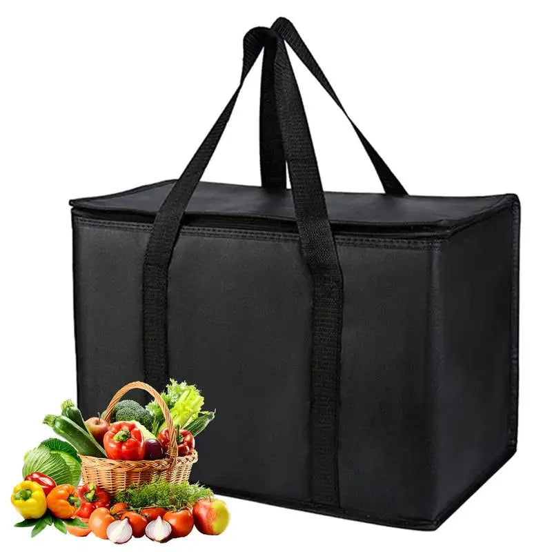 Insulated Lunch Bag Heavy Duty Large Capacity 65L-70L Thermal Insulation Bag Non-Woven Foldable Cooler Bag For Groceries Food Oasis Select