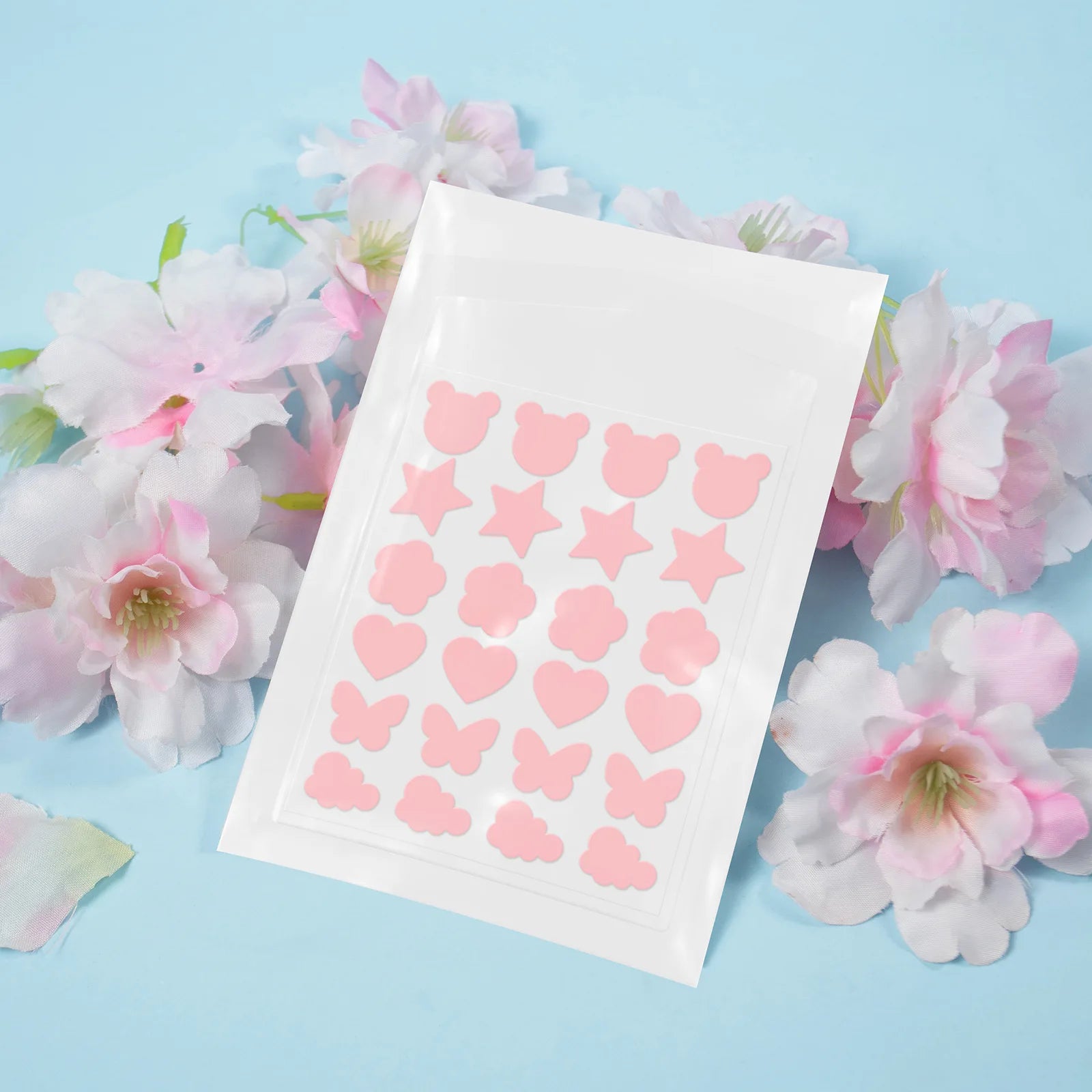 Laikou Sakura Patch Acne Patches Pimple Patches Concealer Acne Dots Patches Moisturizes for Covering Zits and Blemishes 24pcs Oasis Select Sakura Acne Patch 30g