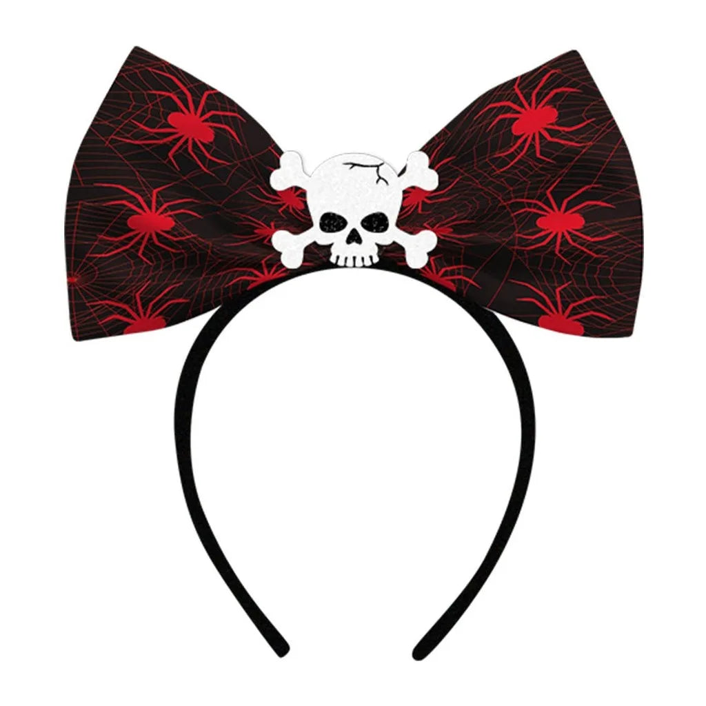 2026 Latest Halloween Cobweb Ears Headband Women Festival DIY Mouse Hairband Kids Party Villains Cosplay DIY Hair Accessories Oasis Select Black-2