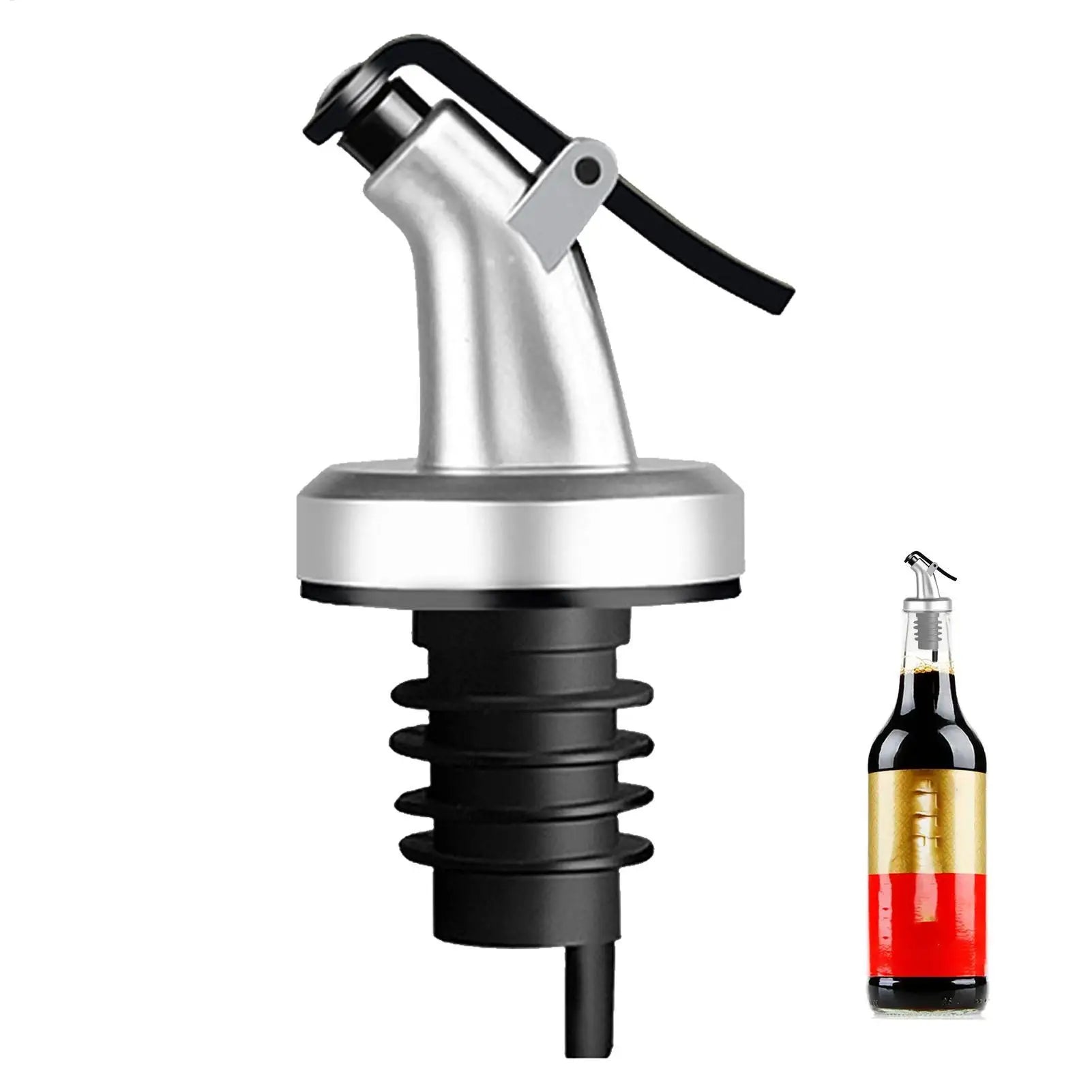 Oil Bottle Spout Leak Proof Nozzle Classic Oil Spouts for Bottles Liquor Bottle Pourers Spouts for Olive Oil Soy Sauce Vinegar Oasis Select