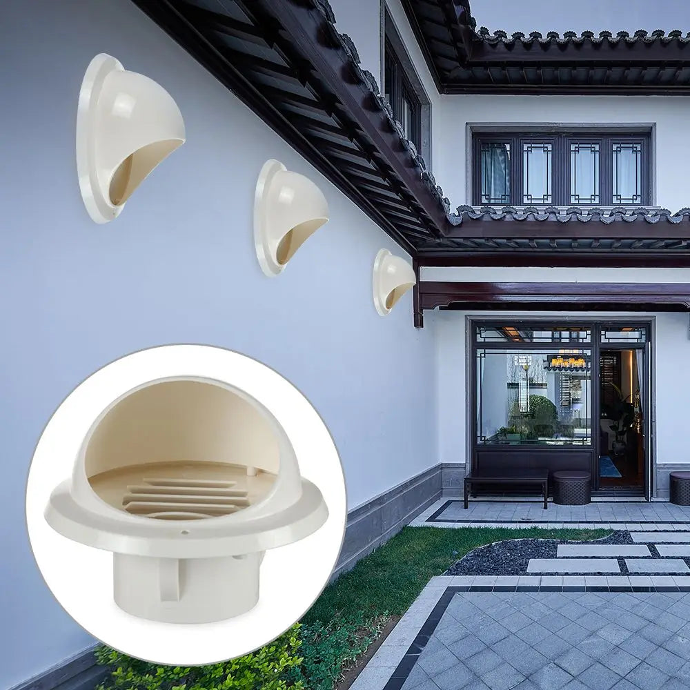 PVC Circular Wall Air Vent Cover – 75mm 110mm 160mm Waterproof