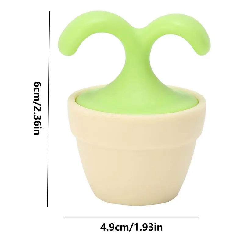 Roller Ball Massager Manual Massage Ball in Flower Pot Shape Stress Relief Cute Mini Innovative Manual Roller Massager for Oasis Select