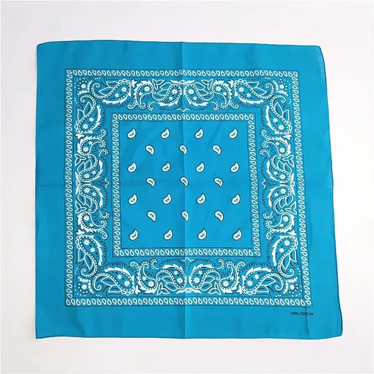 1 Bandana Kerchief Unisex Hip Hop Black Hair Band Neck Scarf Sports