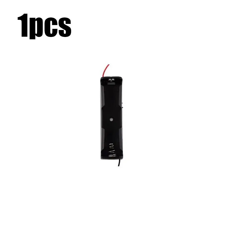 1/2pcs Black Plastic DIY Battery Storage Case Clip Holder Container 1 2 3 4 Slot 18650 Battery Storage Box Case Wire Lead Pin Oasis Select 1pcs-A